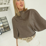 Prudence Cape Shape Top - Brown