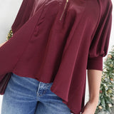 The Jane Top - Burgundy