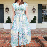 Juniper Midi Dress - Ivory Mix