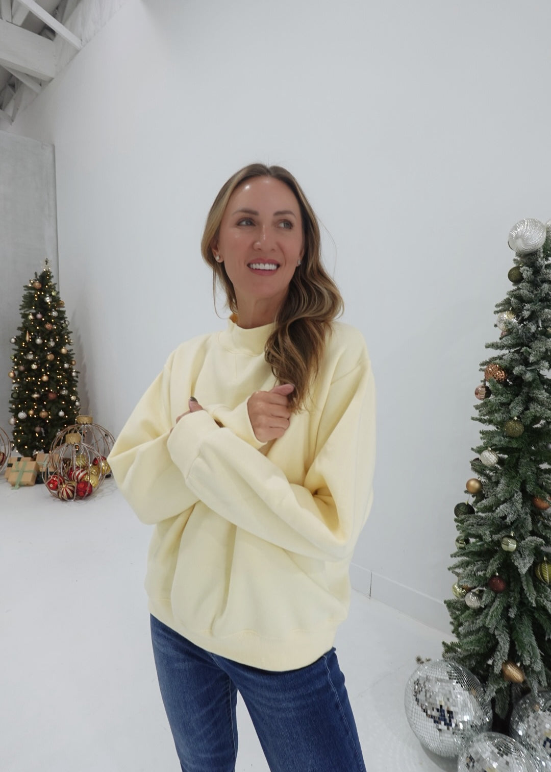 Moffit Mock Neck Sweatshirt