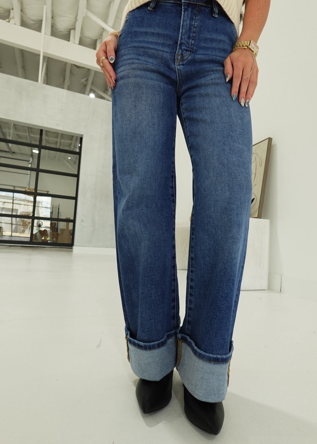 Ray Cuffed Jeans