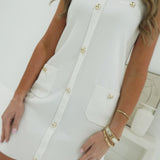Prosper Knit Dress - White