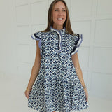My Maria Mini Dress - Blue
