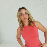Basic Seamless Tank - Coral