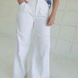 Crisp-Cut Pleated Jean