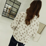 Casually Ditsy Top - Cream Multi