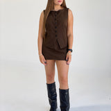 Cash Minimal Leopard Waistcoat