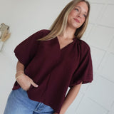 Arbitrary Top - Burgundy