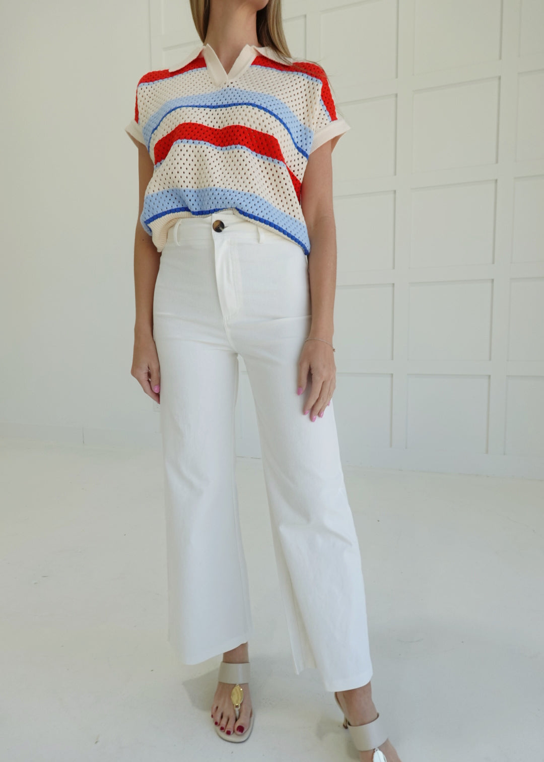 Spring Stunner Pants - White