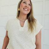 Fast Pace Sweater - Cream