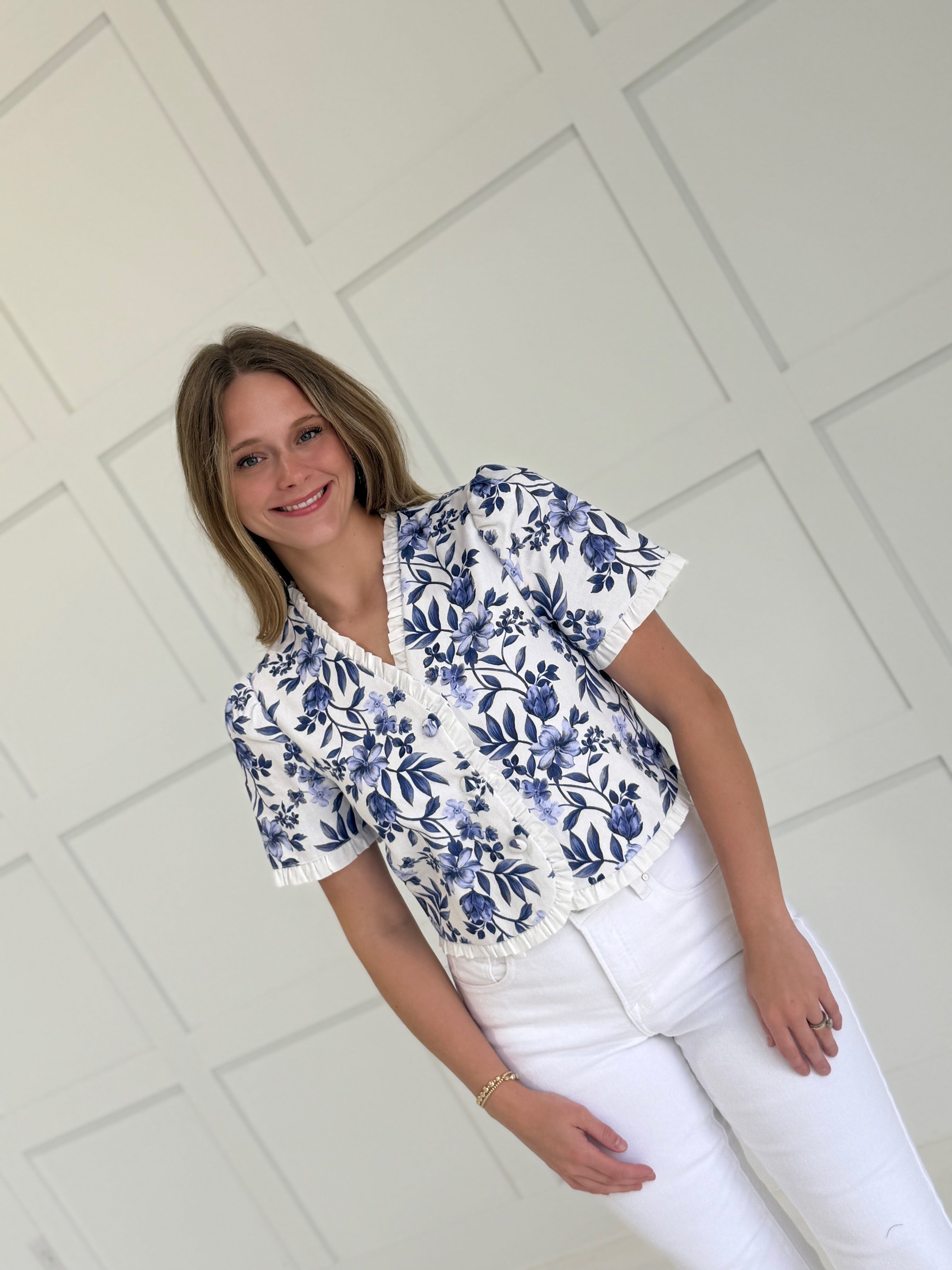 Lowen Button Blouse