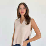 Upper Hand Sweater Top - Taupe