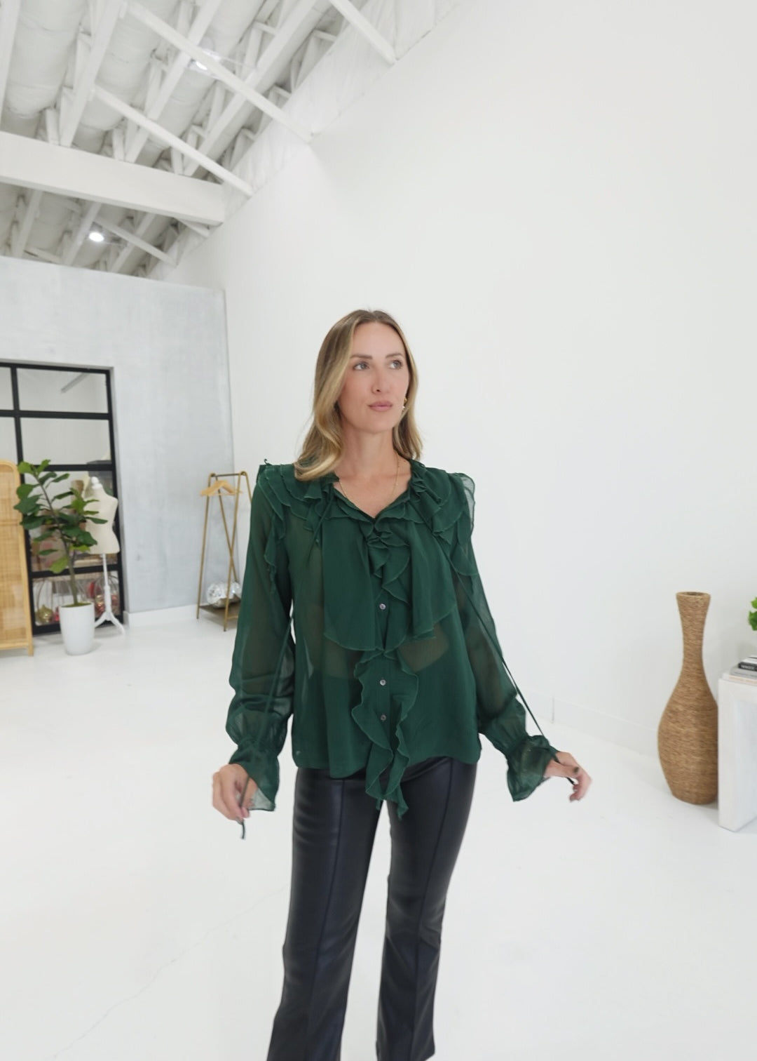 Edge of Youth Blouse - Hunter