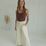 Staying Put Casual Pants - Stone