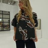 Billie Floral Blouse - Hunter