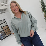 Levitate In Lounge Pullover - Sage