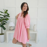 True To Yourself Mini Dress - Pink