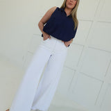 Off-Duty Ivory Jeans