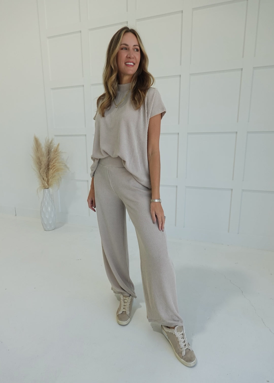 The Links Ribbed Set - Oatmeal