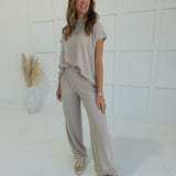 The Links Ribbed Set - Oatmeal