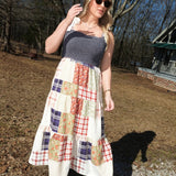 Betsy Plaid Midi Dress