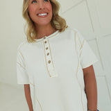 Around We Go Henley Tee