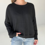 Cooling Down Lightweight Sweater - Black