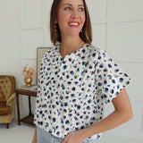 Sassy Printed Top - Blue