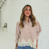 Lois Lace Top - Rust