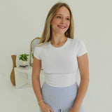 Me + My Crew Neck Top - White