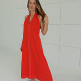 Sweet Vengeance Maxi Dress - Red
