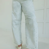 Done Deal Barrel Jeans - Pistachio
