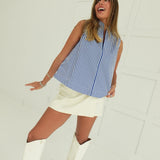 Shoemaker Top - Blue