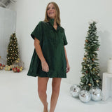 In The Spirit Mini Dress - Green