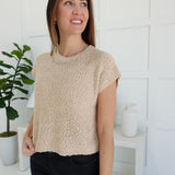 Tate Sweater Top - Khaki