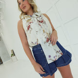 Whimsical Tie Blouse
