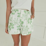Cecil Floral Shorts - Green