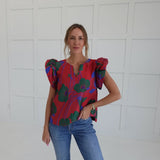 Blooms Hue Top