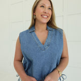 Woodsong Denim Top