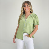 Stella Spring Blouse - Green