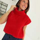 Casper Sweater Top - Red