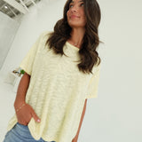 Jana Slub Top - Butter