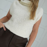 Calla Sweater Top - Ecru