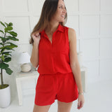 Breezeway Top - Red