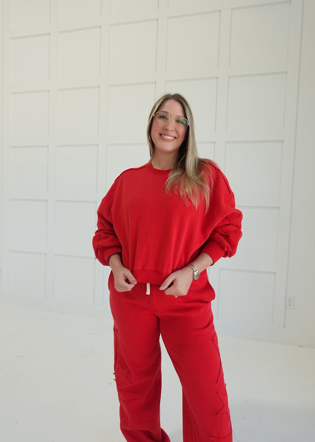 Stars Above Lounge Set - Red