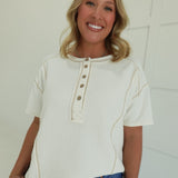 Around We Go Henley Tee