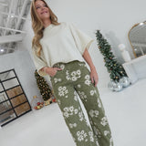 Good Florals Barrel Jeans