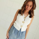 Sunbeam Sweater Top - Ivory