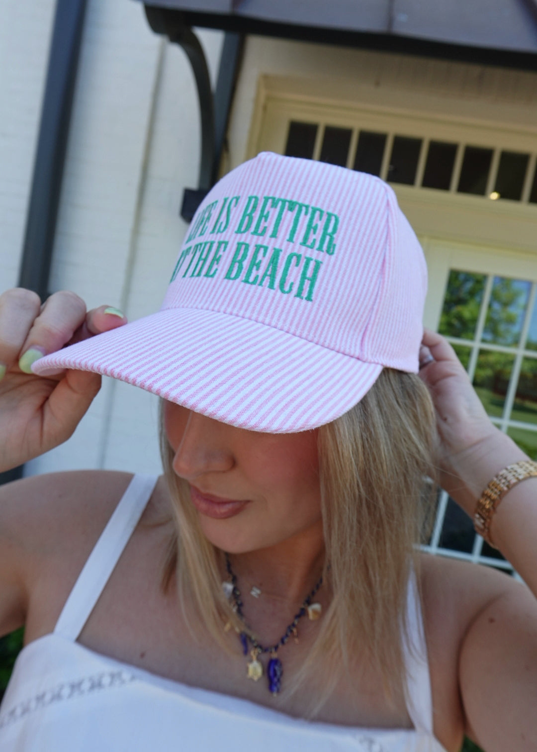 Better At The Beach Hat - Pink