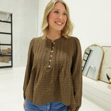 Innocently Yours Top - Brown